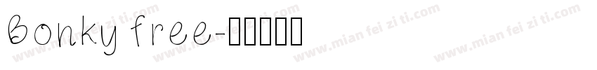 Bonky free字体转换